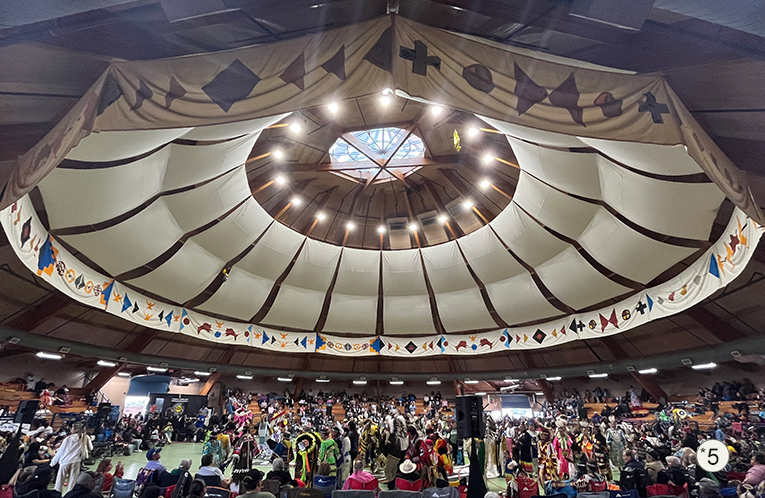 Gordon Yellow Fly Memorial Arbour during the Siksika Nation Fair 2024